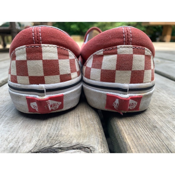 Red Checkered Vans size 5.5 men, 7 women - Picture 3 of 6